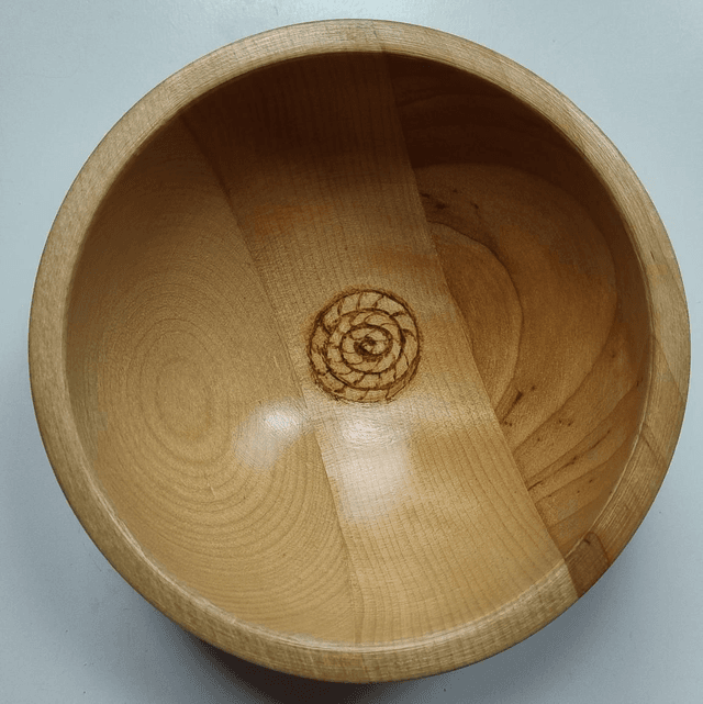Small bowl with spiral design 